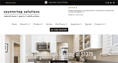 Desktop Screenshot of granitecountertopsolutions.com